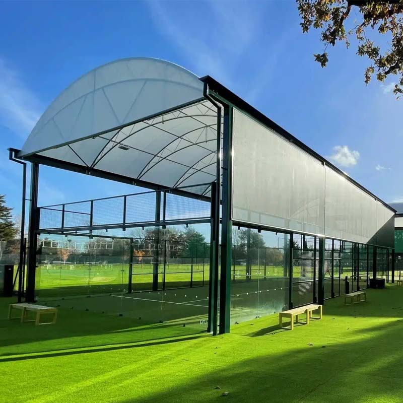Hot Sell Panoramic Padel Court With Roof From China