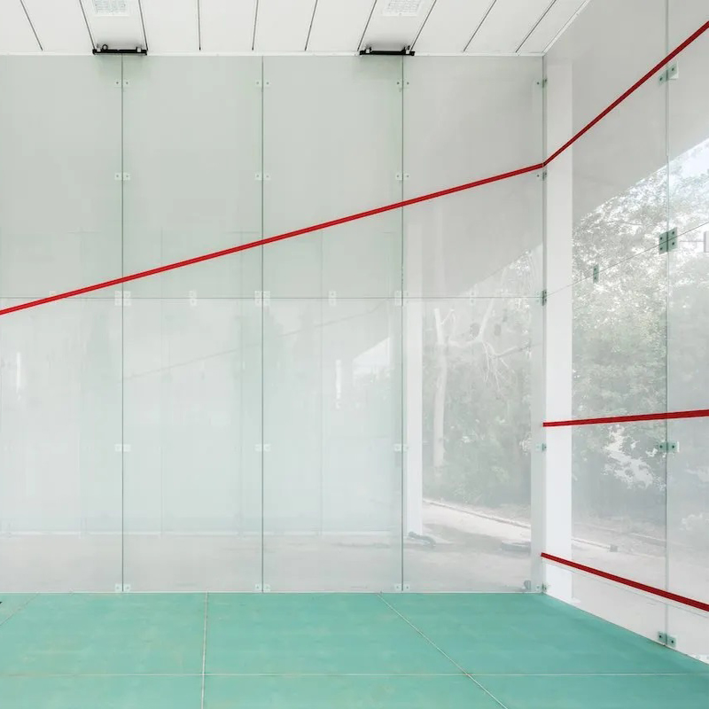 High-Strength Durable Tempered Glass Squash Court From China