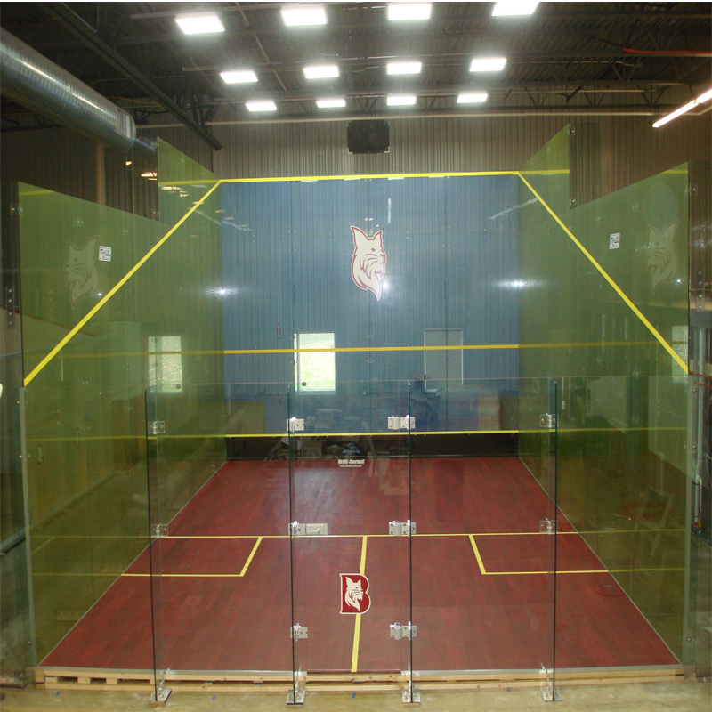 High-Strength Durable Tempered Glass Squash Court From China